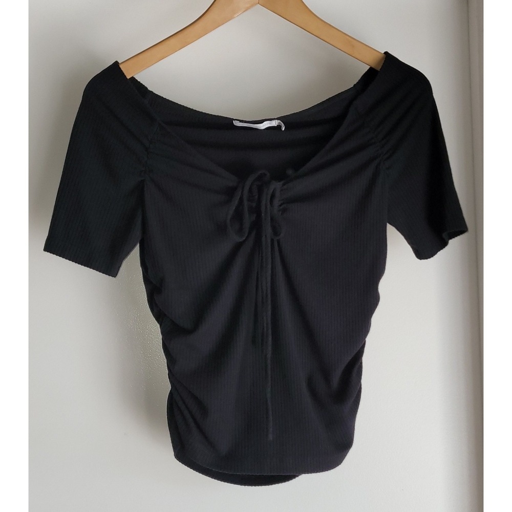 Jonathan Simkhai Standard Black Top Size S Women's Casual Blouse‎ Sleek